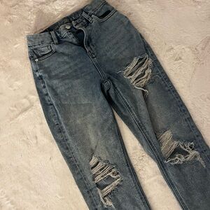 American Eagle Outfitters High Rise Distressed Jeans